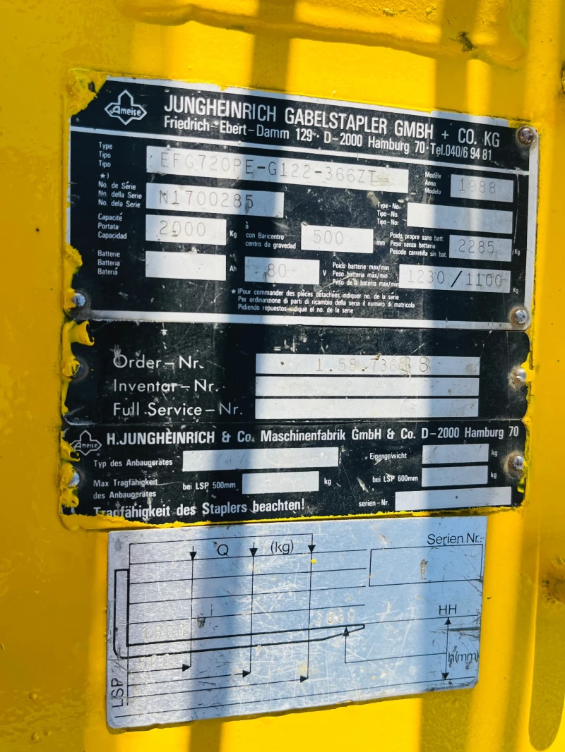 Електрокар Jungheinrich, снимка 7 - Индустриална техника - 52283940