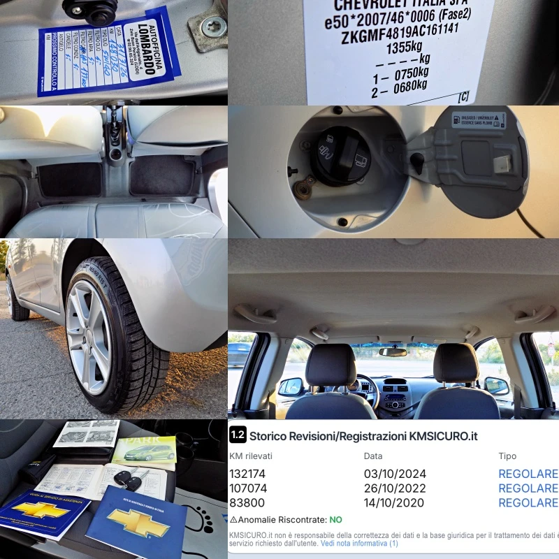 Chevrolet Spark 1.0i/ФАБР.ГАЗ/4 цил./РЕАЛНИ КМ/ПЪЛНА СЕРВ. ИСТОРИЯ, снимка 12 - Автомобили и джипове - 55533315