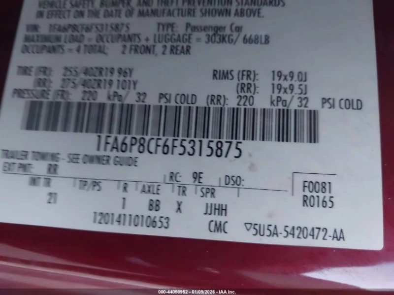 Ford Mustang 5.0L V-8 DOHC, VVT, 435HP Rear Wheel Drive, снимка 14 - Автомобили и джипове - 53439059