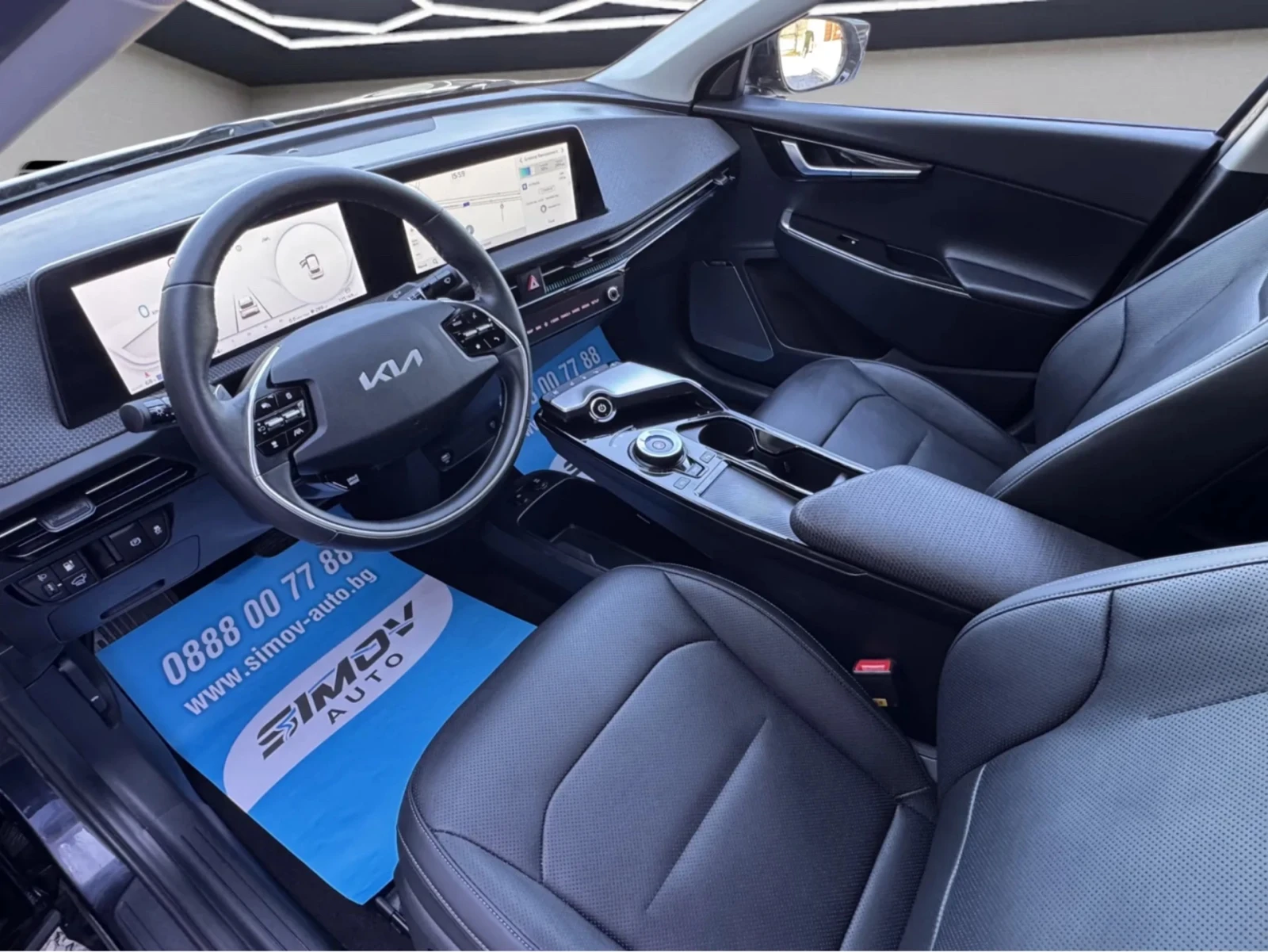 Kia EV6 77.4KWH ТЕРМО-ПОМПА ДИСТРОНИК ОБДУХВАНЕ MERIDIAN, снимка 8 - Автомобили и джипове - 55646485