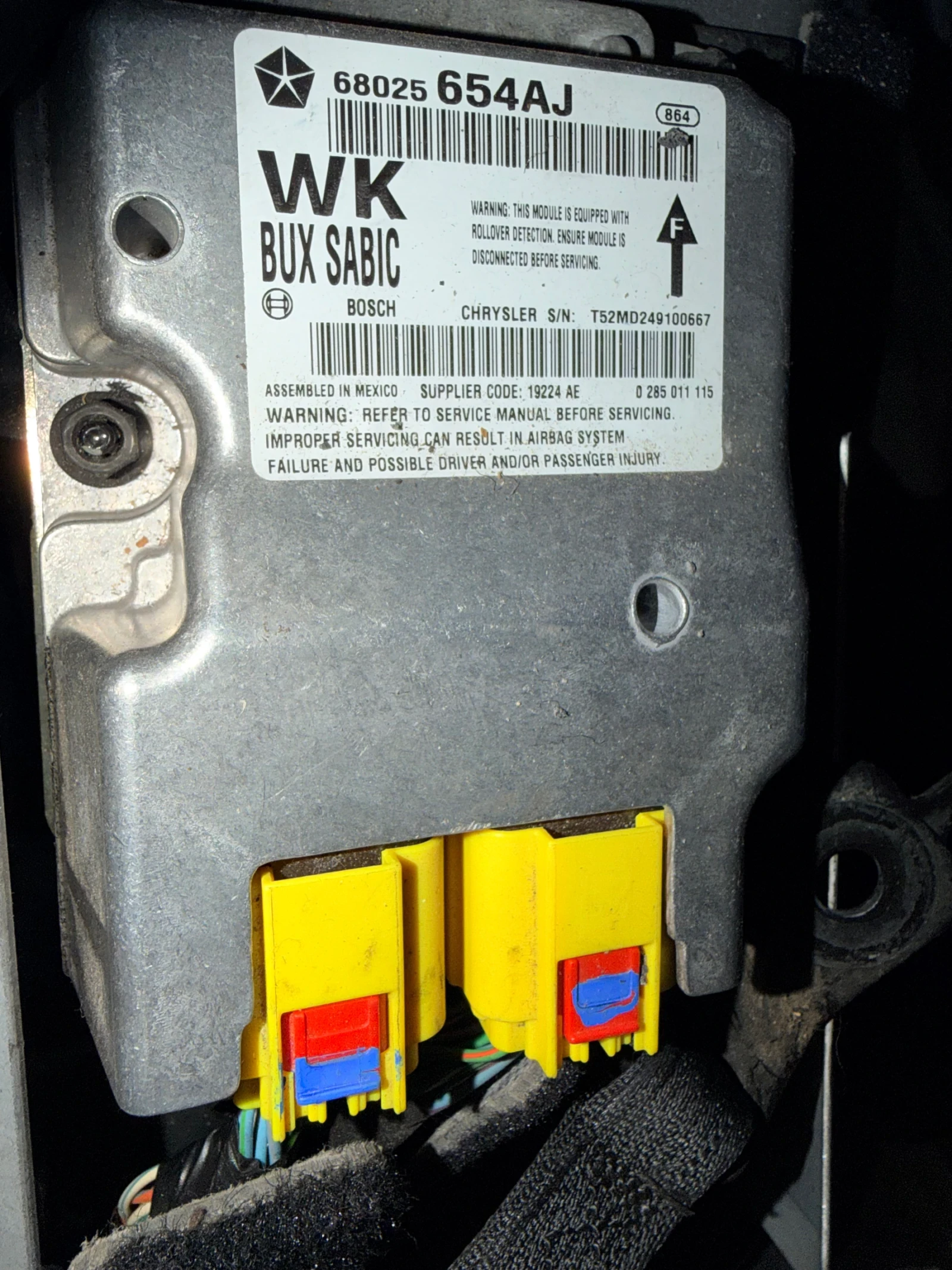 68025654AJ    AIRBAG JEEP GRAND CHEROKEE WK2   0281011115 | Mobile.bg   1