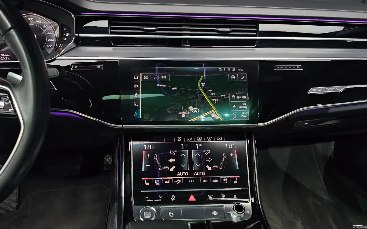 Audi A8 3.0TDI * ОБДУХВАНЕ * ДИСТРОНИК * TV * ПАНОРАМА * , снимка 8 - Автомобили и джипове - 55322057
