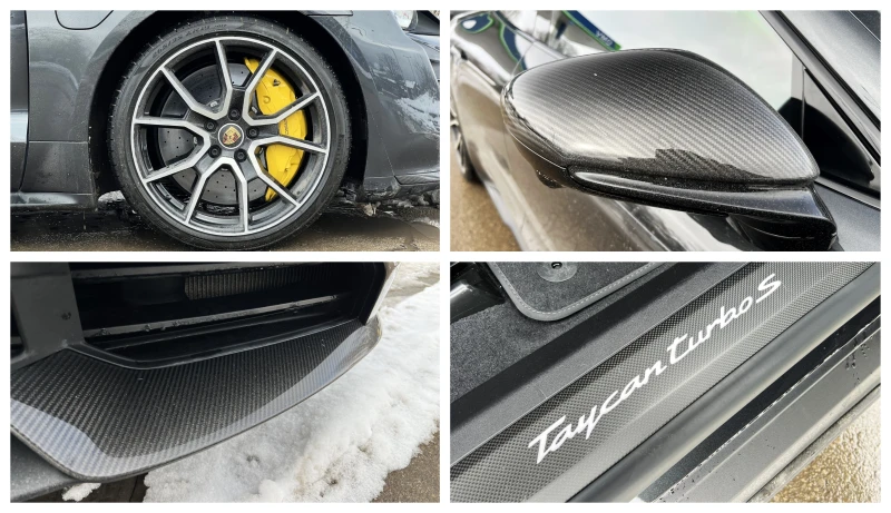 Porsche Taycan TURBO S/CERAMIC/CARBON DESIGN/SPORT CH/BOSE/MATRIX, снимка 17 - Автомобили и джипове - 53415961