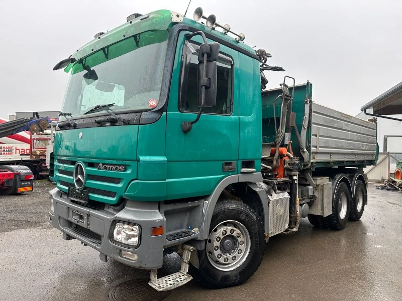 Mercedes-Benz Actros 6х4, Самосвал с Кран, , , снимка 1 - Камиони - 44847004