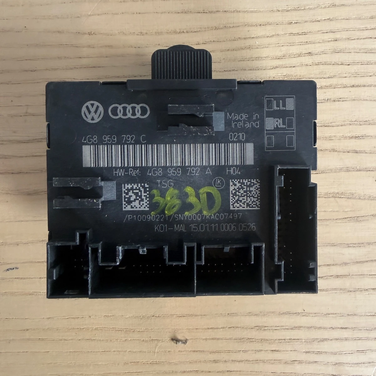 Електронен модул yправление предна дясна врата за Audi A6 4G A7 4G 4G8959792C-38