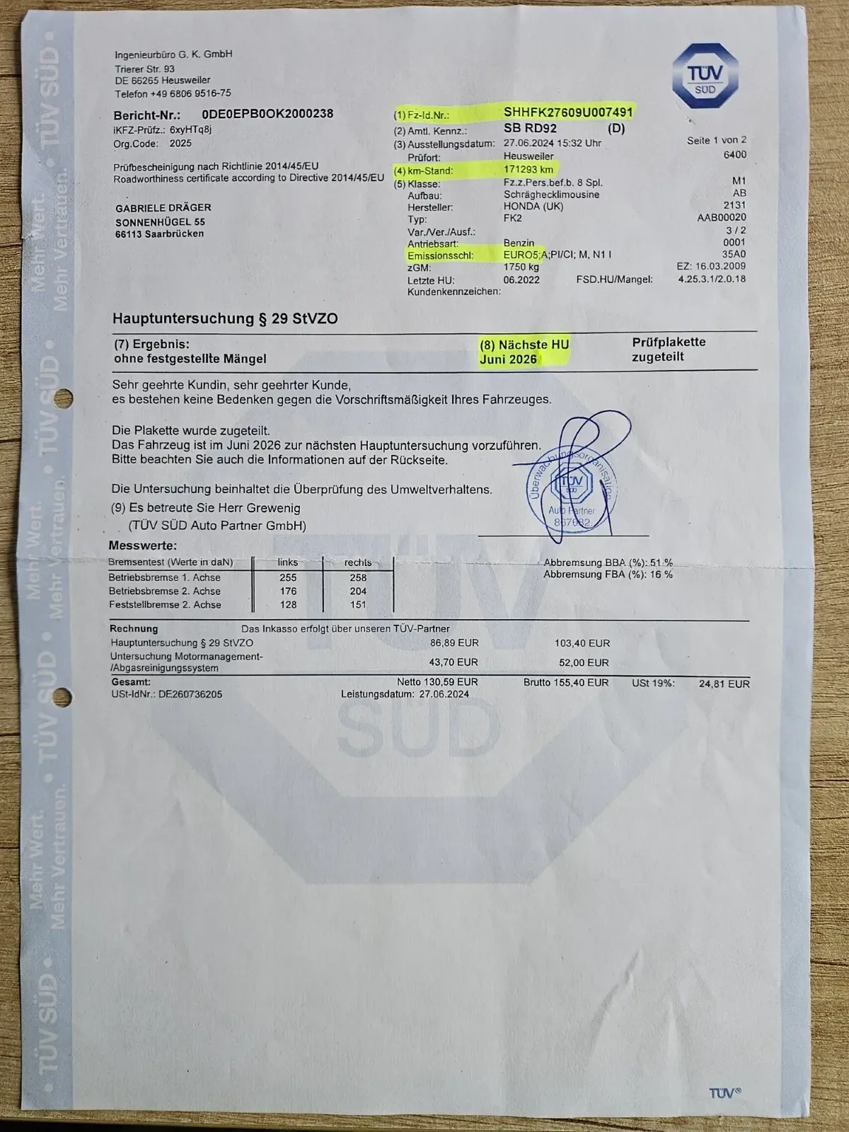 Honda Civic 1.8i-VTEC Facelift ЕВРО 5, TUV 2026г., снимка 16 - Автомобили и джипове - 54065567