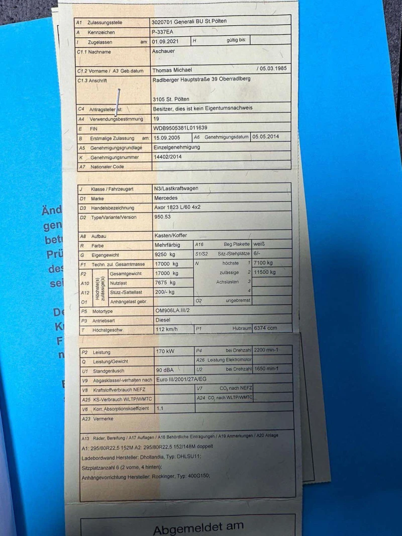 Mercedes-Benz 1825 Axor 1823 L/60 4x2, снимка 14 - Камиони - 40277656