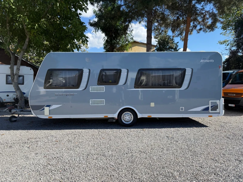 Каравана Dethleffs Camper Форцелт, Газов бойлер, мувър и други, снимка 2 - Каравани и кемпери - 51725412