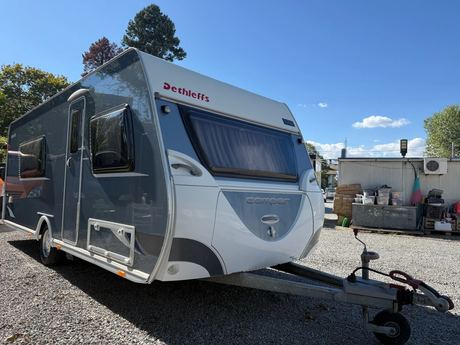 Каравана Dethleffs Camper Форцелт, Газов бойлер, мувър и други, снимка 1