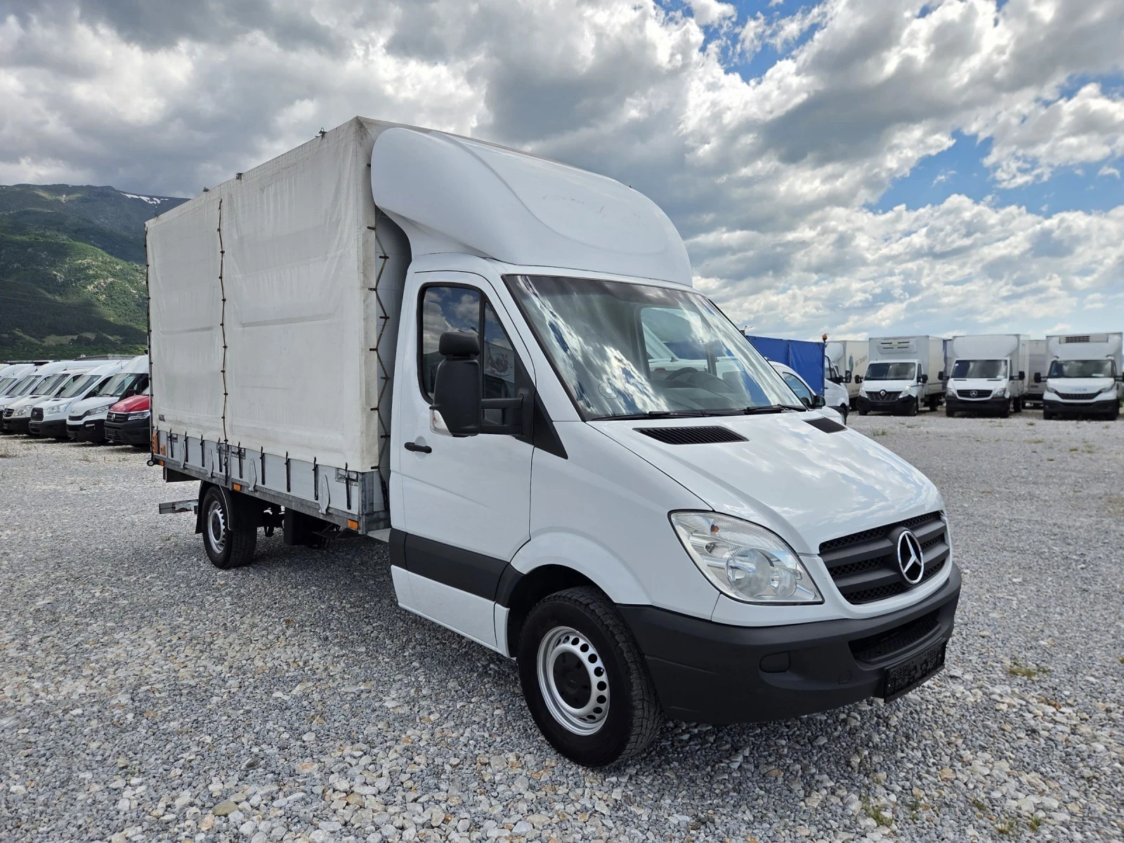 Mercedes-Benz Sprinter 319 CDI, Брезент, Падащ борд, Климатик, снимка 7 - Бусове и автобуси - 54740030