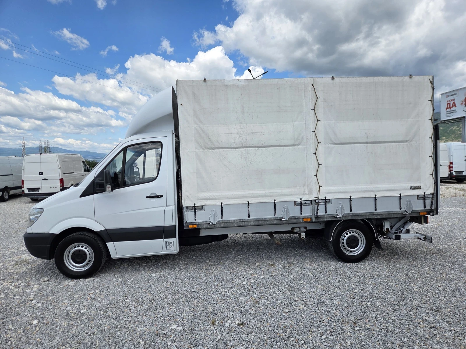 Mercedes-Benz Sprinter 319 CDI, Брезент, Падащ борд, Климатик, снимка 2 - Бусове и автобуси - 54740030