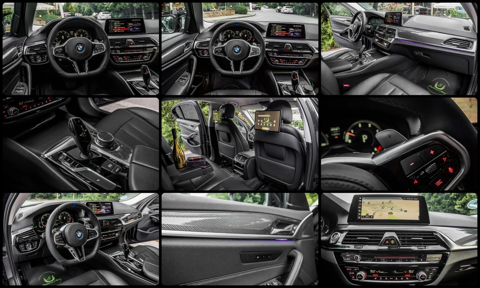 BMW 530 d* X-DRIVE* M-PERFORMANCE* LCI* CARBON* HEAD UP* , снимка 17 - Автомобили и джипове - 54862841
