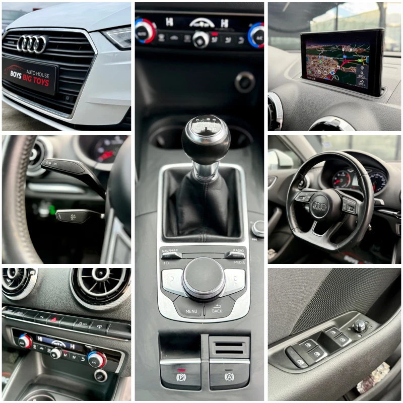 Audi A3 Facelift* 2.0TDI* Quattro* 4x4* БялаПерла* Navi* У, снимка 17 - Автомобили и джипове - 53558522