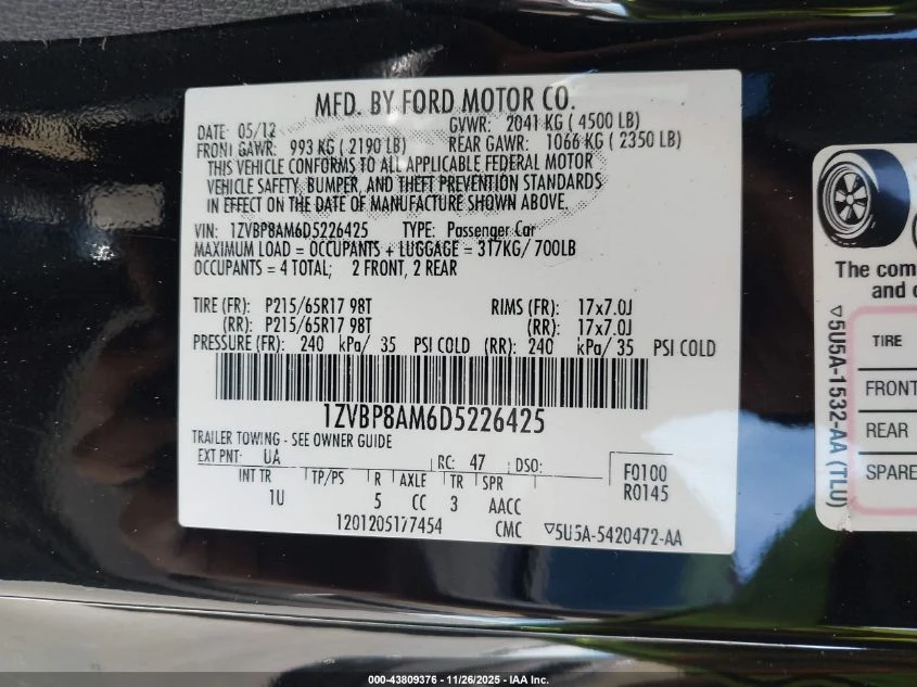 Ford Mustang 3.7L V-6 DOHC, VVT, 305HP Rear Wheel Drive | Mobile.bg � ����������� 14