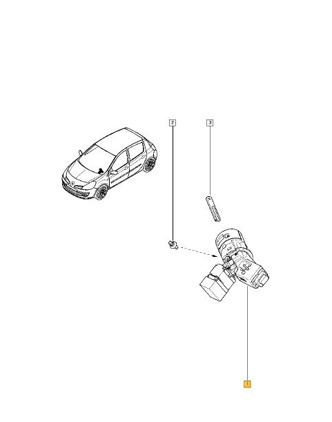 КЛЮЧ КОНТАКТЕН OPEL MOVANO/RENAULT MASTER/CLIO III /KANGOO III/MODUS 2008-   487004184R / 7701208408, снимка 2 - Части - 35265419