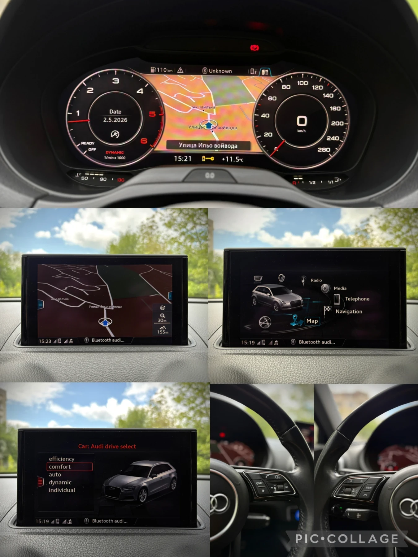 Audi A3 * S-LINE * MATRIX * DIGITAL * СЕРВИЗНА ИСТОРИЯ * , снимка 15 - Автомобили и джипове - 54391893