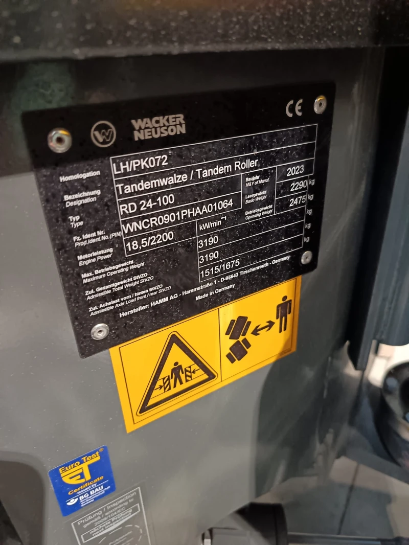 Валяк Друга марка Wacker NEUSON- само на 9 часа.УНИКАТ, снимка 9 - Индустриална техника - 53520394