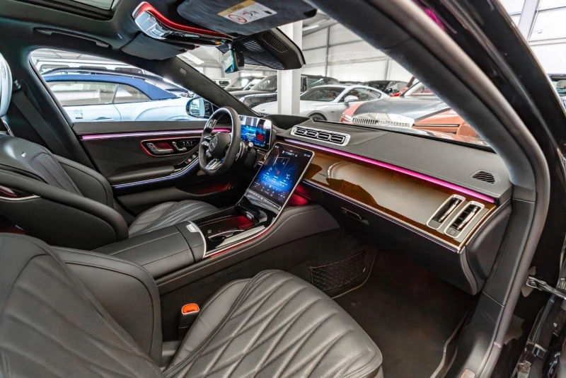 Mercedes-Benz S 63 AMG E-PERFORMANCE/LONG/DRIVE PILOT/BURM/PANO/HEADUP/TV, снимка 14 - Автомобили и джипове - 51855426