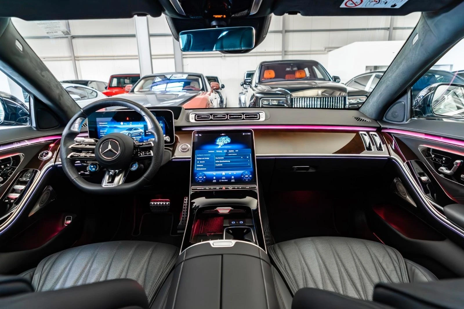 Mercedes-Benz S 63 AMG E-PERFORMANCE/LONG/DRIVE PILOT/BURM/PANO/HEADUP/TV | Mobile.bg   13