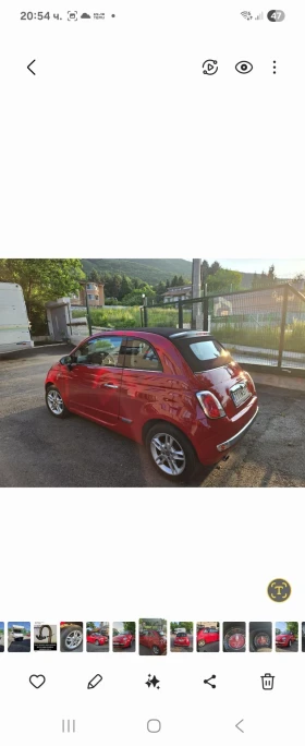 Обява за продажба на Fiat 500 КАБРИО ~12 900 лв. - изображение 1