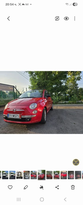 Обява за продажба на Fiat 500 КАБРИО ~12 900 лв. - изображение 1