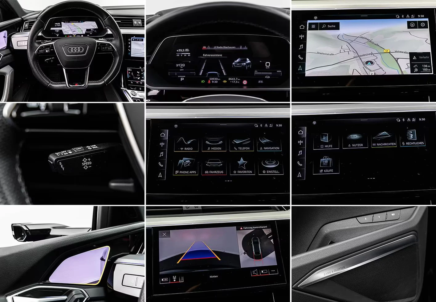 Audi E-Tron 50/313HP/SPORTBACK/2xS-LINE/PANO/360/HUD/ACC/791z, снимка 16 - Автомобили и джипове - 55705246