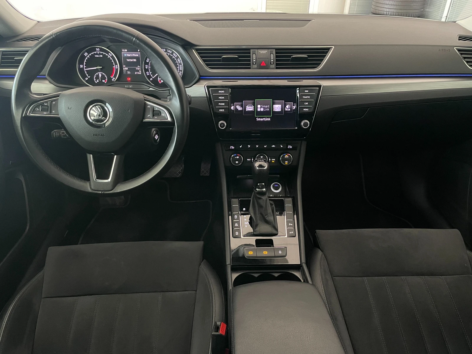 Skoda Superb 2.0* TDI* DSG* 190k.c* Canton* Мъртва точка, снимка 13 - Автомобили и джипове - 56059957
