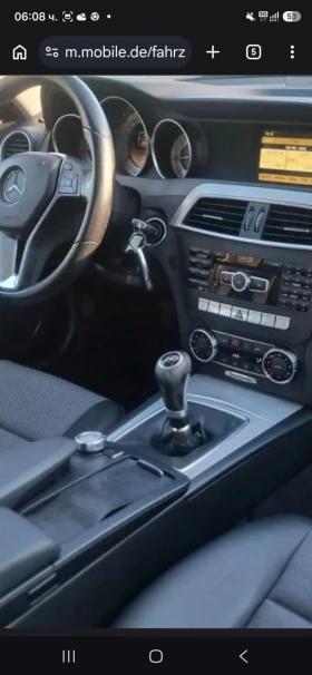 Mercedes-Benz C 220 2.2CDI 2бр.2013 г.ръчка, снимка 3