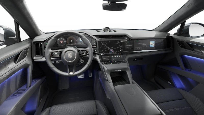 Porsche Cayenne TURBO ELECTRIC/SPORT DESIGN/MATRIX/PANO/360/BOSE/, снимка 9 - Автомобили и джипове - 52479897