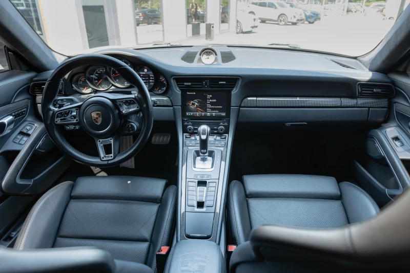Porsche 911 991/TURBO-S/581HP/CERAMIC/PDK/BURM./ACC/CARBON/, снимка 13 - Автомобили и джипове - 51439394