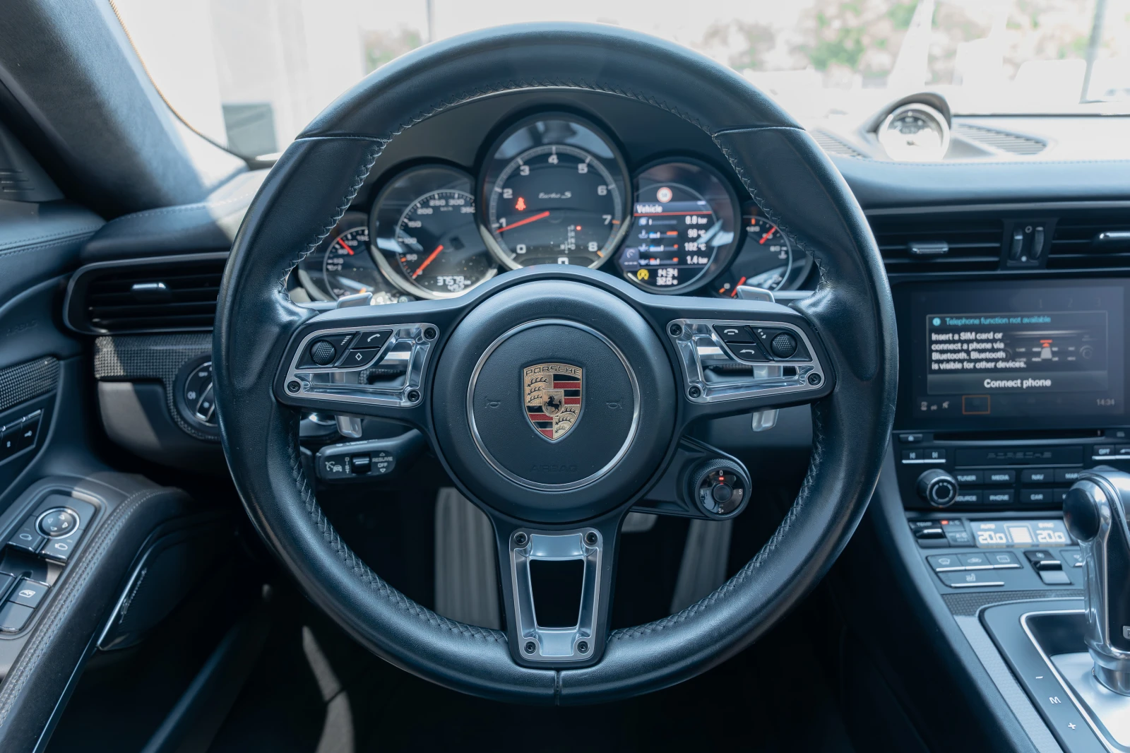 Porsche 911 991/TURBO-S/581HP/CERAMIC/PDK/BURM./ACC/CARBON/ | Mobile.bg   11