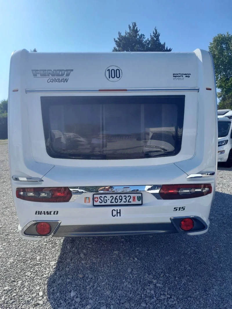 Каравана Fendt 515 Bianco Swiss Edition Климатик, Мувър, Тента, снимка 3 - Каравани и кемпери - 51042855
