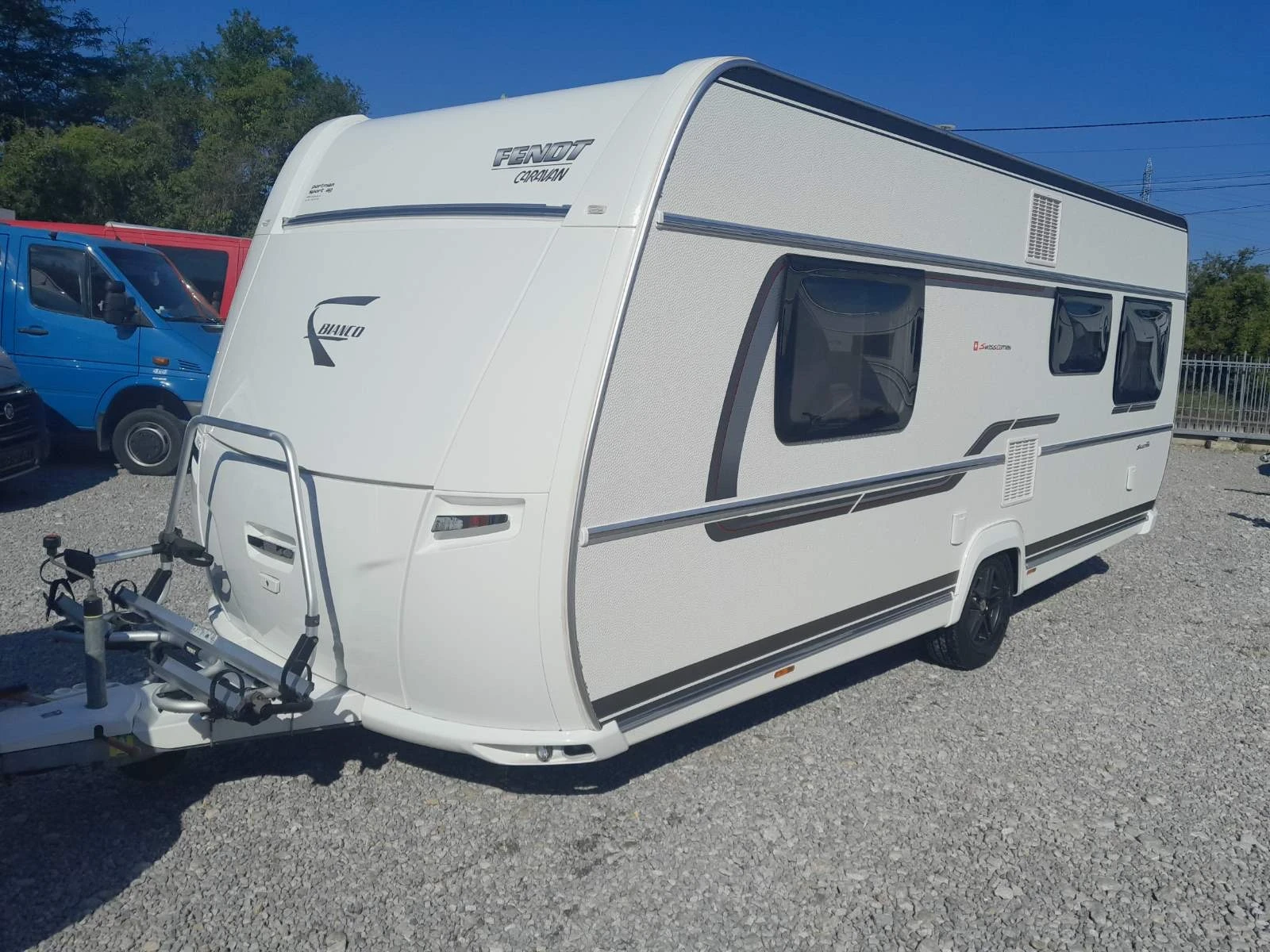 Каравана Fendt 515 Bianco Swiss Edition Климатик, Мувър, Тента, снимка 1