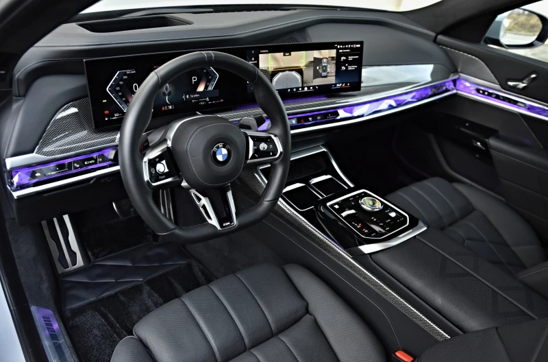 BMW 740 D M-SPORT(PRO) SWAROVSKI HEAD-UP 360 ICONIC GROW, снимка 9 - Автомобили и джипове - 48003373