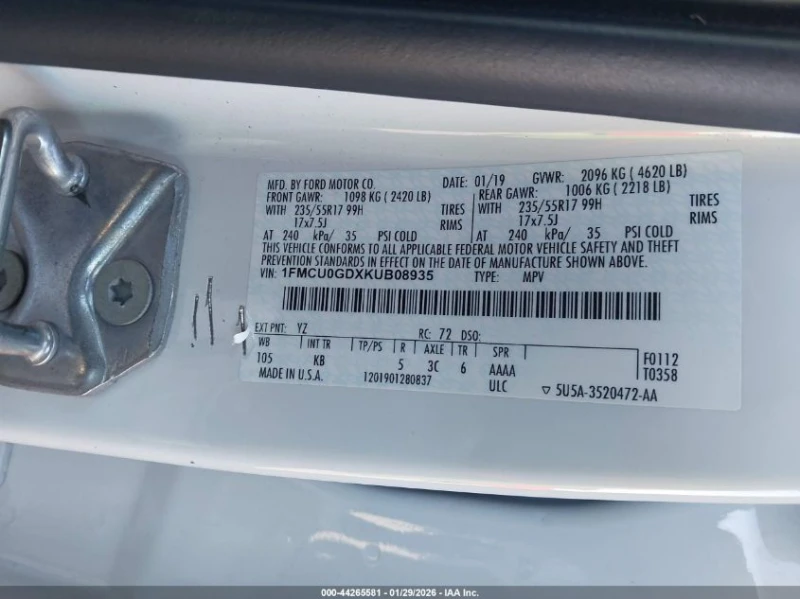 Ford Escape 1.5l Se, снимка 9 - Автомобили и джипове - 53465229