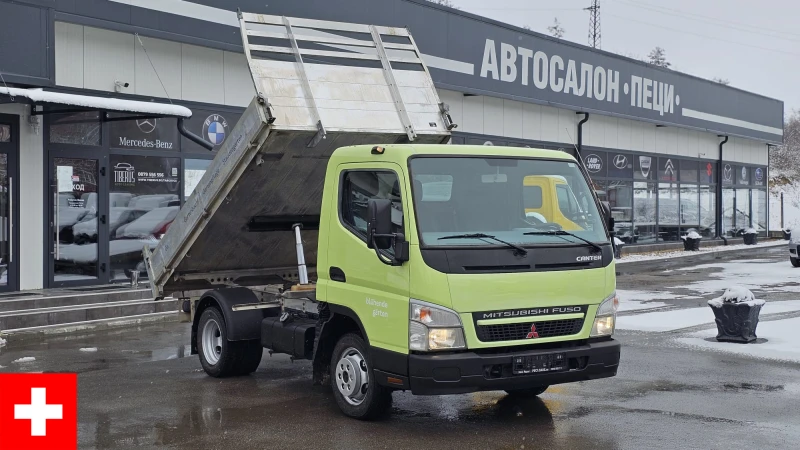 Mitsubishi Canter Fuso 3c15 3.0D 6SP CH-ТРИСТРАННО РАЗ.-ЛИЗИНГ, снимка 1 - Бусове и автобуси - 49189152