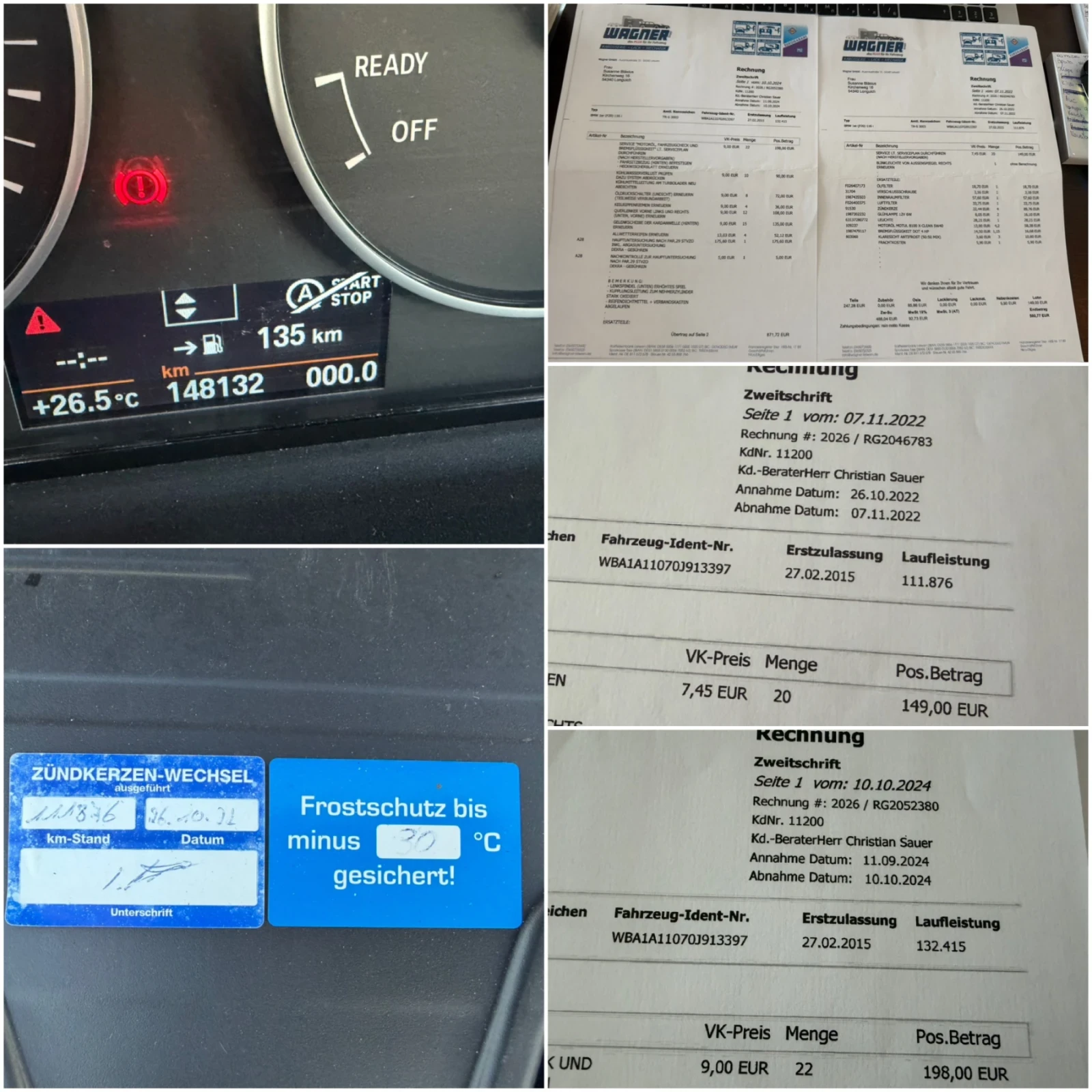 BMW 116 i SERVICE BOOK EURO 6 TUV COC, снимка 16 - Автомобили и джипове - 55743309