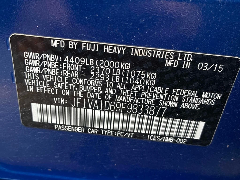 Subaru WRX * 4dr Sdn Man w/Sport Pkg * CARFAX * БЕЗ ПЪРВОНАЧА - изображение 10