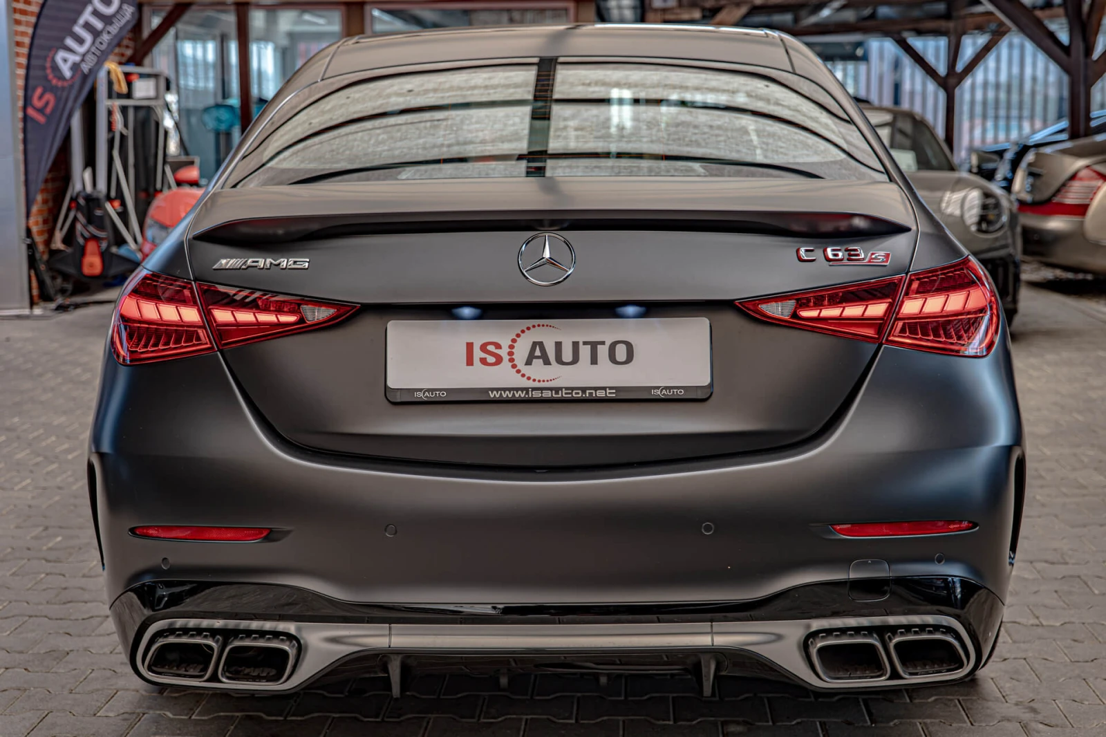 Mercedes-Benz C 63 AMG S E-Perf/Камера 360/Burmester/HuD/Керамика/4Matic+, снимка 4 - Автомобили и джипове - 56133968