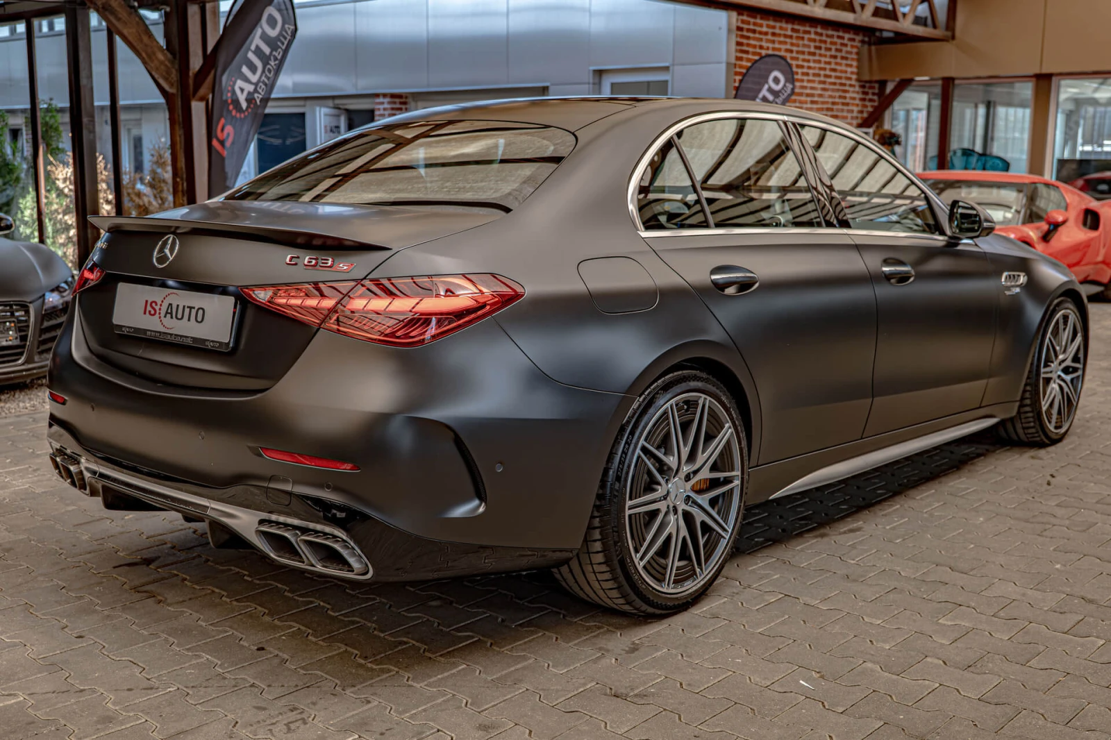 Mercedes-Benz C 63 AMG S E-Perf/Камера 360/Burmester/HuD/Керамика/4Matic+, снимка 6 - Автомобили и джипове - 56133968