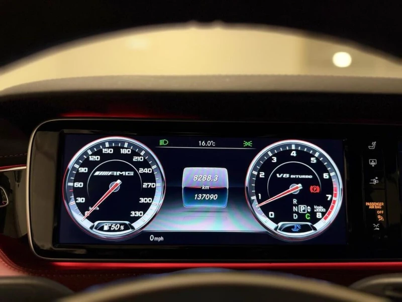 Mercedes-Benz S 63 * AMG 63| RED INT | MAGNO CASHMERE | FORGIATO RIMS, снимка 14 - Автомобили и джипове - 52959916