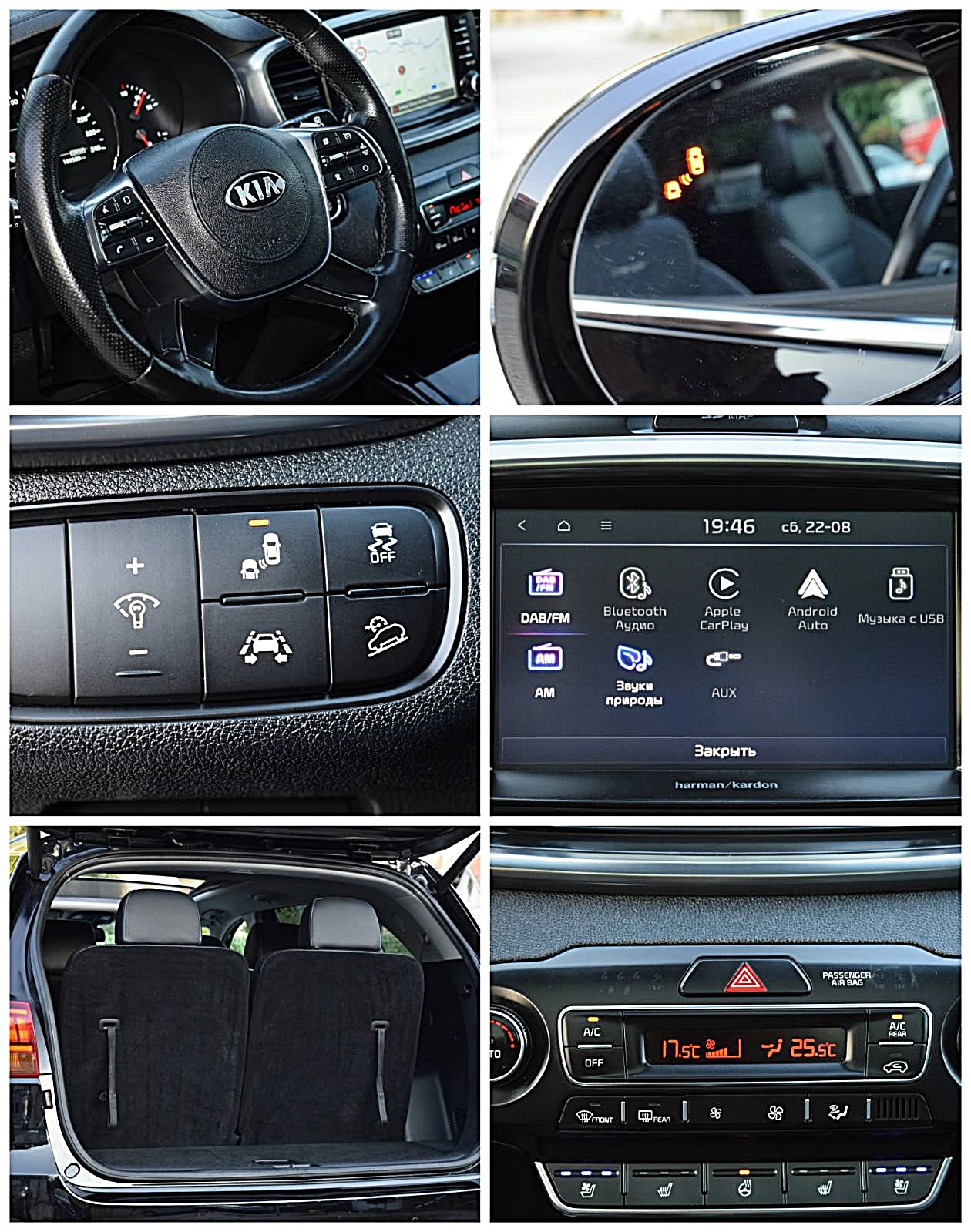 Kia Sorento 2.2ШВЕЙЦАРИЯ-7МЕСТА/ДИСТРОНИК/КОЖА/НАВИ/LANE ASSIS, снимка 8 - Автомобили и джипове - 55791711