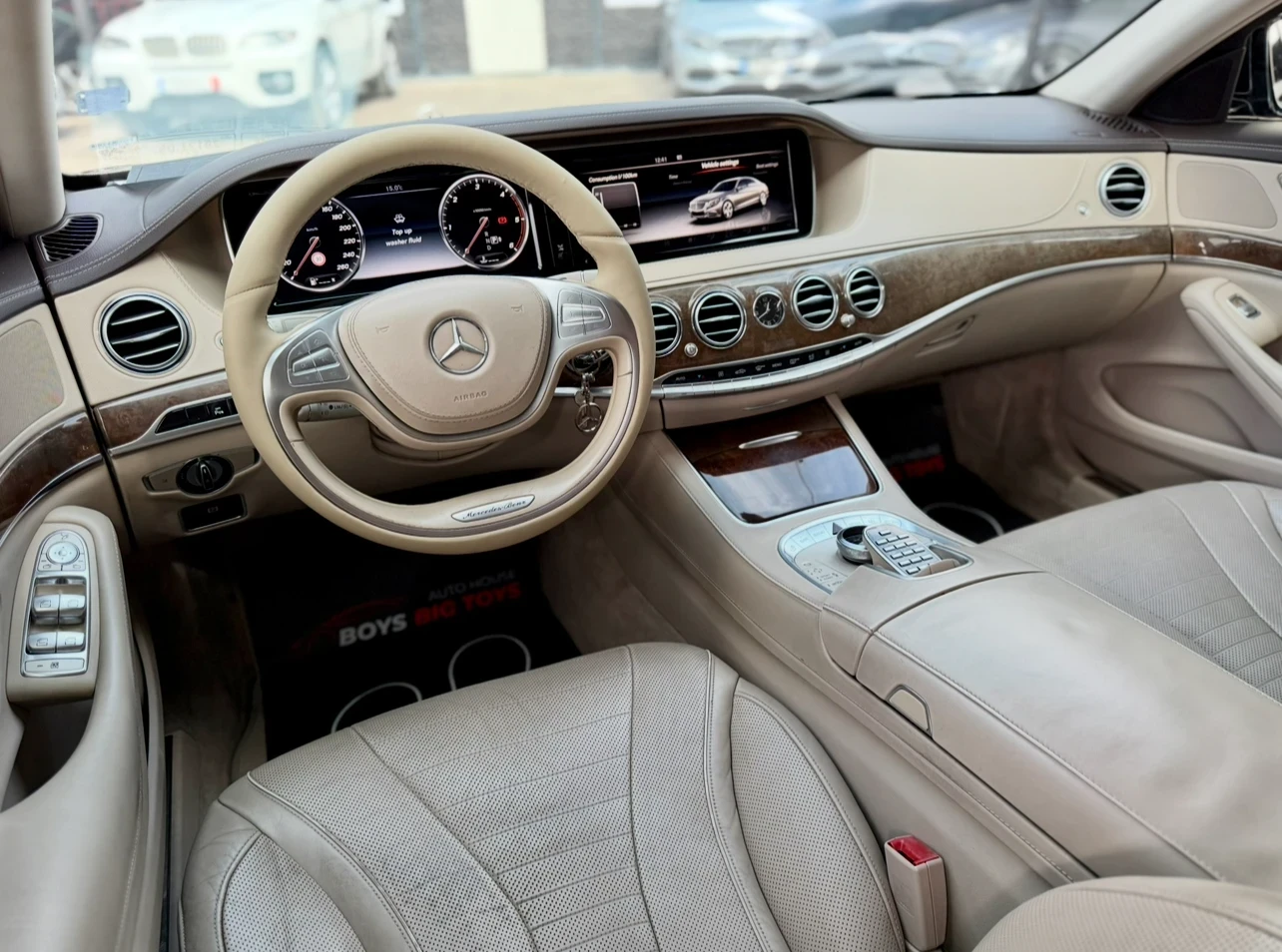 Mercedes-Benz S 350 4Matic* 4x4* Подгрев* Обдухване* 360Камера* Уникат - изображение 9