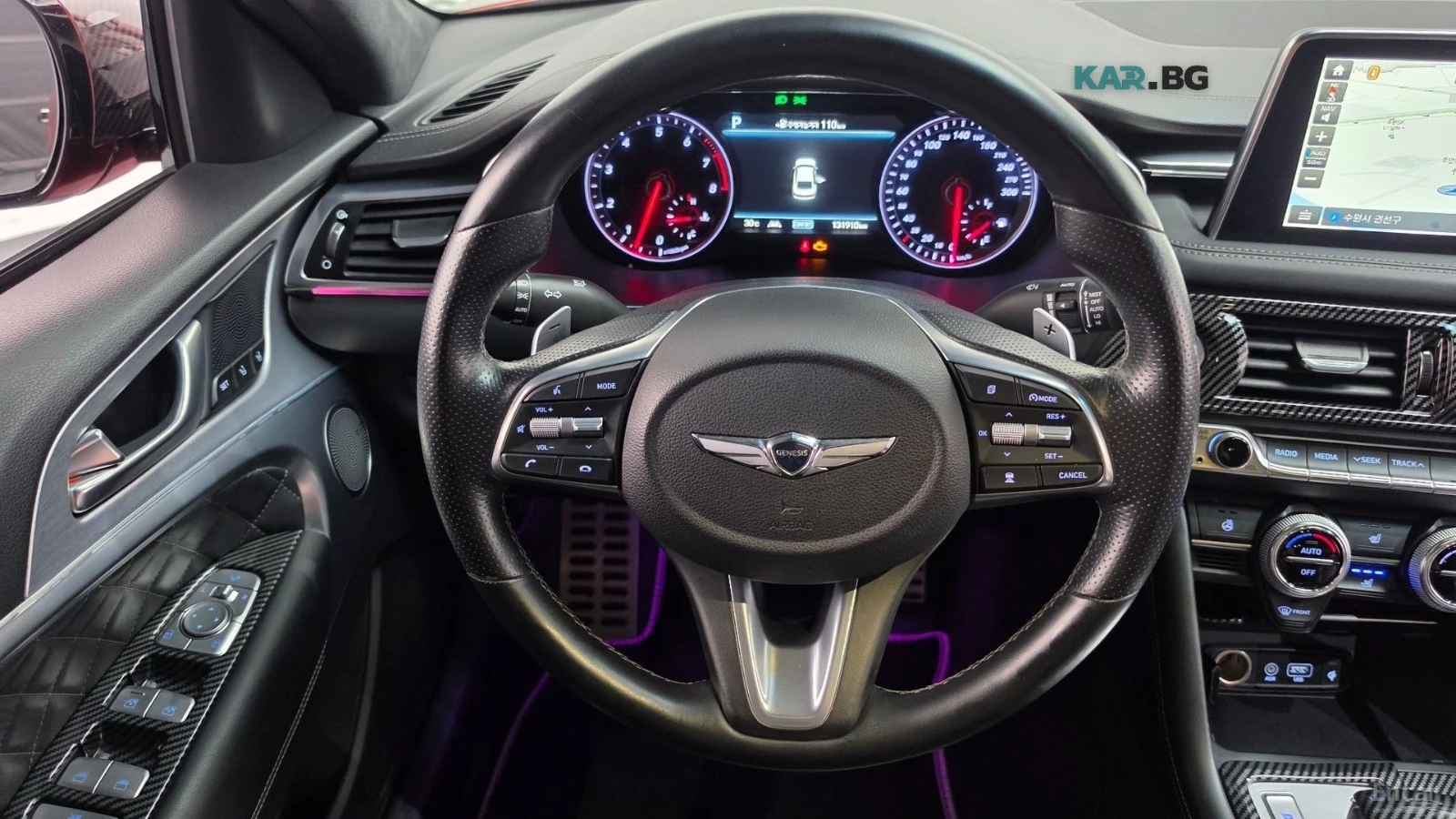 Genesis G70 3.3T* AWD* SUPREME* SPORT* ПОДГРЕВ* ОБДУХВАНЕ* 360, снимка 13 - Автомобили и джипове - 55978476