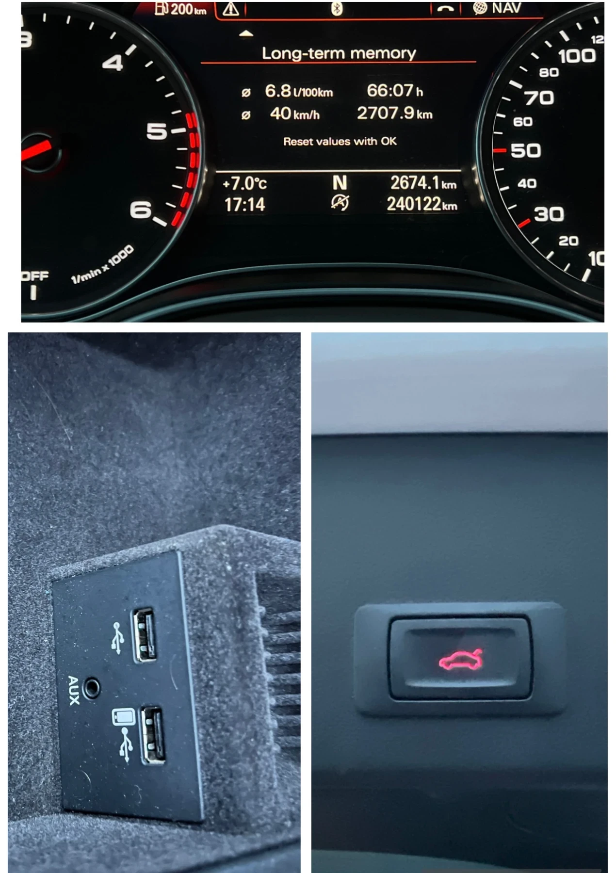 Audi A6 TDI UlTRA 2.0 190к.с/Digi/Ambient/Регистрира, снимка 14 - Автомобили и джипове - 53802826