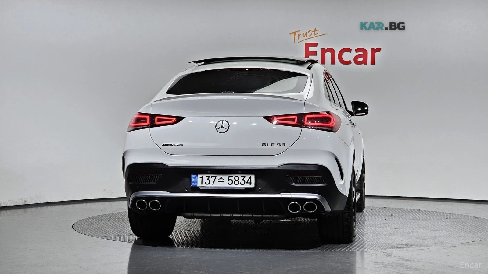 Mercedes-Benz GLE 53 4MATIC 4MATIC КОЖА* ПОДГРЕВ* ОБДУХВ* BURMASTER* PANO* 360, снимка 4 - Автомобили и джипове - 55082152