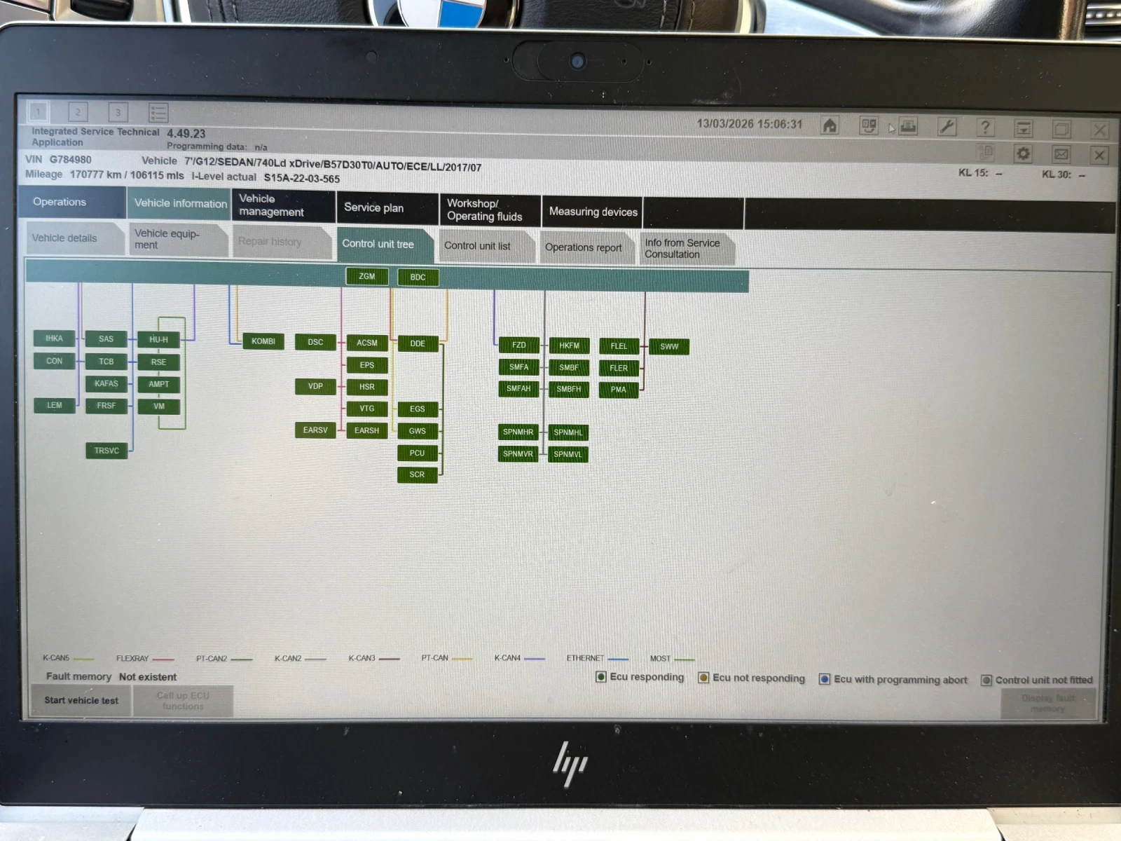 BMW 740 B&W/LASER/ЧАСТНА, снимка 17 - Автомобили и джипове - 51290192