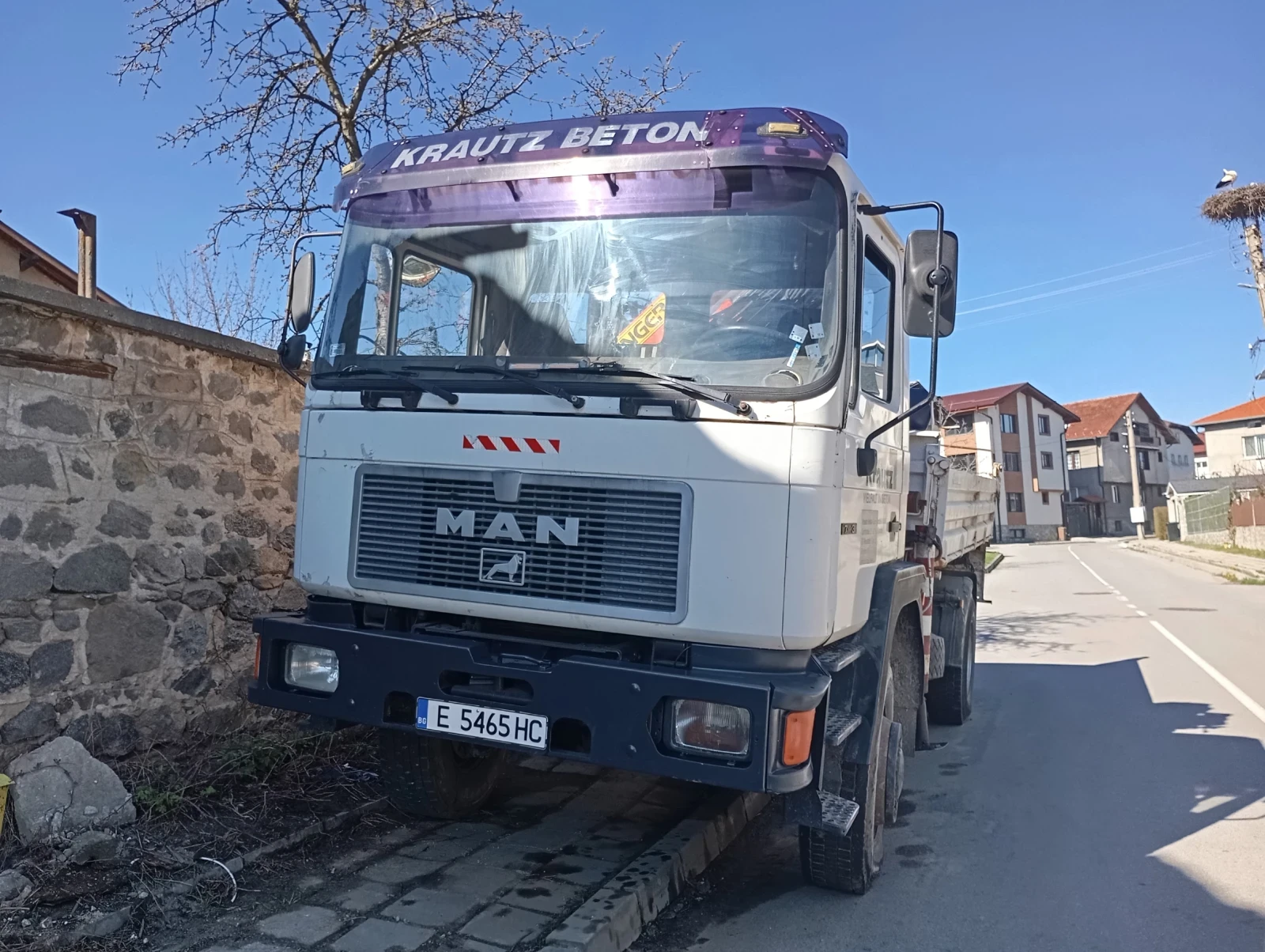 Man 17.232 с кран 10 метра, снимка 5 - Камиони - 54177142