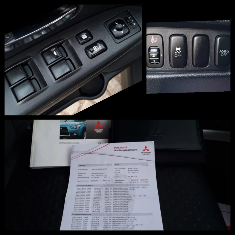 Mitsubishi ASX 1.8 DID * 4&#215;4* * СЕРВИЗНА ИСТОРИЯ* * ШВЕЙЦАРИ, снимка 14 - Автомобили и джипове - 48745524