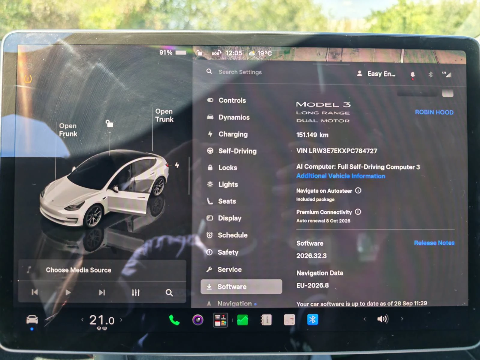 Tesla Model 3 LONG RANGE DUAL MOTOR АWD, снимка 6 - Автомобили и джипове - 56343063